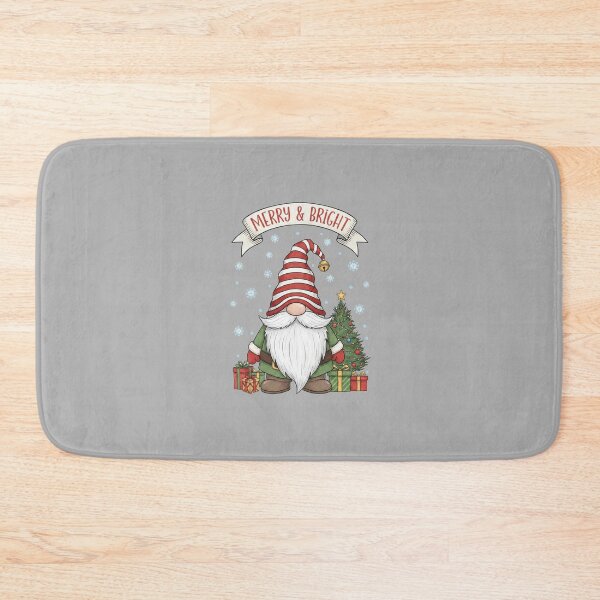 Item preview, Sweet Christmas Gnome Merry & Bright - Vintage Holiday Design designed and sold by DarkNight9.