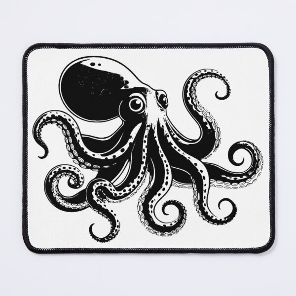 Item preview, Black Octopus Minimalist Logo Design designed and sold by octozap.