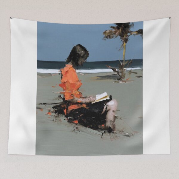 Item preview, Woman Reading on a Beach designed and sold by lautir.