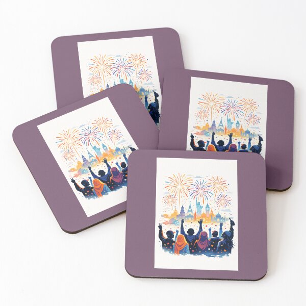 Item preview, World Celebrating New Year Together | Global Fireworks Unity Art designed and sold by KalaPXL.
