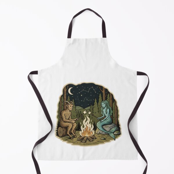 Item preview, Forest Campfire Mythical Creatures – Satyr and Mermaid designed and sold by Senkov.