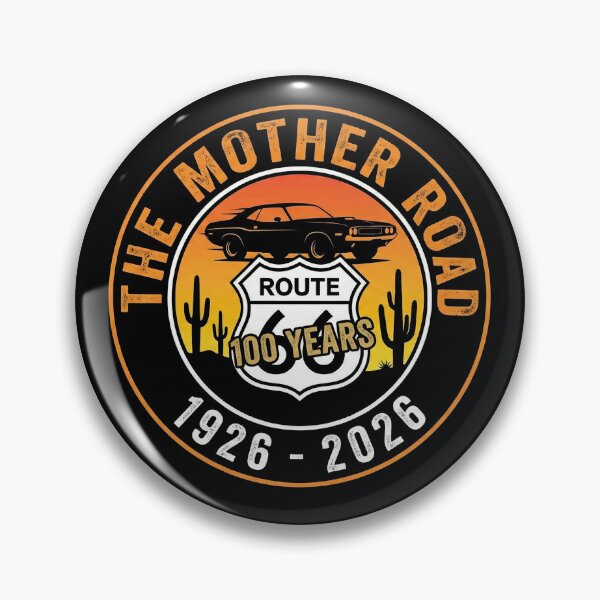 Item preview, Route 66 Centennial Muscle Car Sunset - The Mother Road 100 Years designed and sold by G350.
