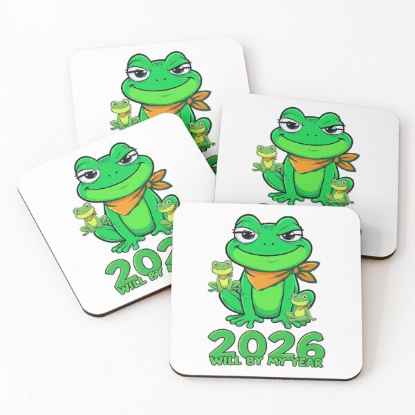 Item preview, Confident Frog – 2026 Will Be My Year Positive Vibes designed and sold by Majnon8bp.
