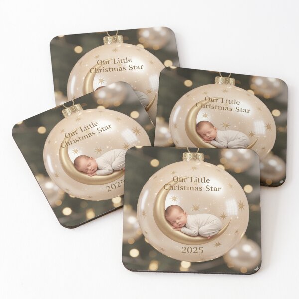 Item preview, Our Little Christmas Star 2025 Baby First Christmas Mug designed and sold by Halimoushop.