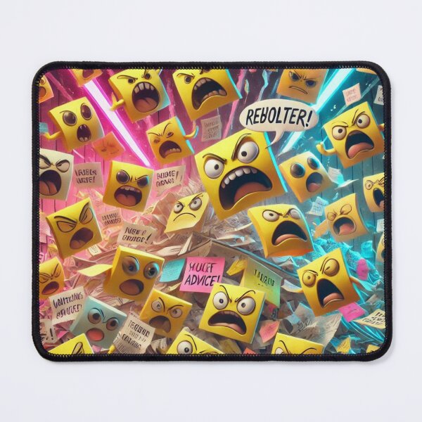 Item preview, REBOLTER! – Angry Sticky Notes Feedback Storm designed and sold by ComedyInkFactor.