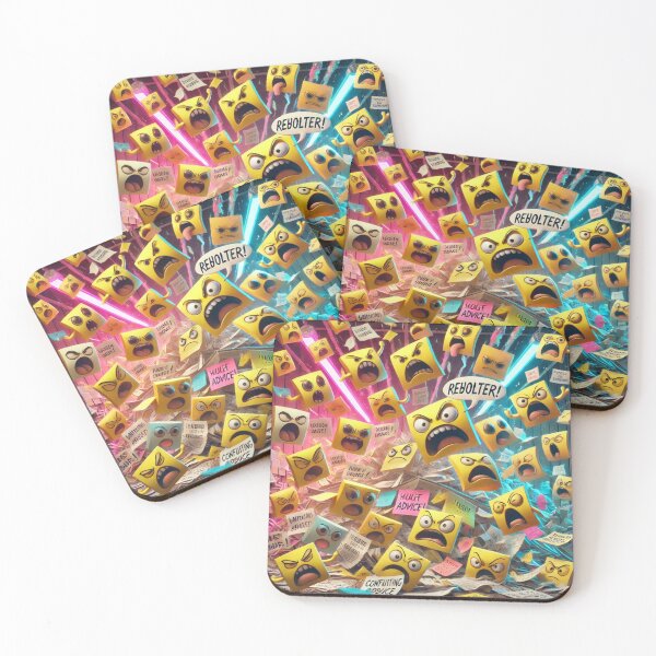 Item preview, REBOLTER! – Angry Sticky Notes Feedback Storm designed and sold by ComedyInkFactor.