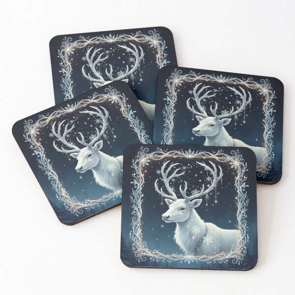 Item preview, Northern Glow – White Reindeer Winter Magic designed and sold by Iras-Art-Corner.