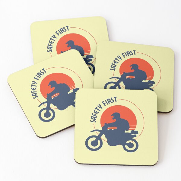 Item preview, Safety First Motorcycle Rider Silhouette – Retro Biker Safety Design designed and sold by RevieusaR.