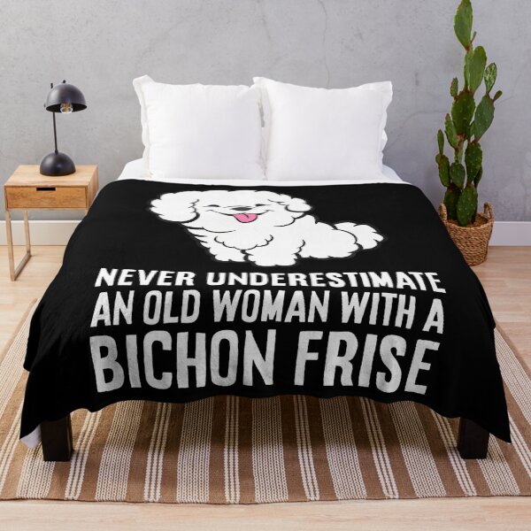 Item preview, Never Underestimate An Old Woman With A Bichon Frise designed and sold by arzateiosumn.