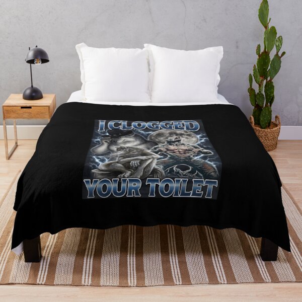 Item preview, I Clogged Your Toilet Funny Alpha Wolf Meme Stupid Brainrot designed and sold by love3617.