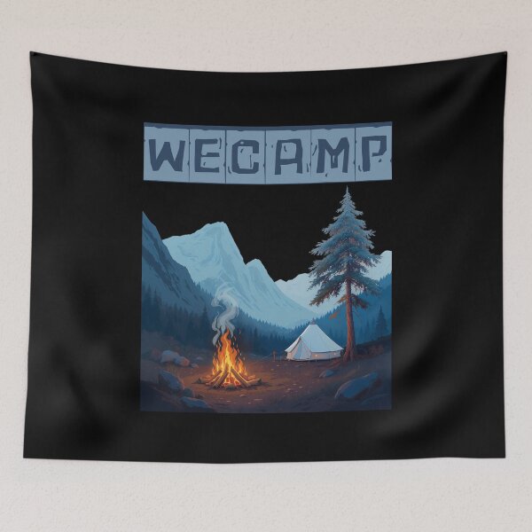 Item preview, We Camp  designed and sold by MrDomStore.