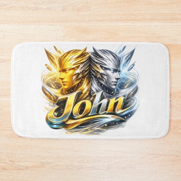 Item preview, John Gemini – Dual Energy Zodiac Name Fantasy Art Design designed and sold by AlexLineArt.