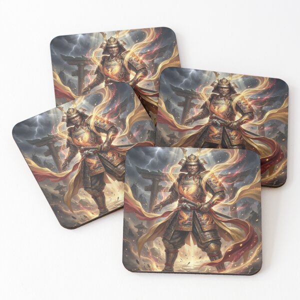 Item preview, Phoenix Samurai Warrior – Japanese Mythic Warlord Art | 火の武将 × 不死鳥アート designed and sold by Mori-no-Akari.