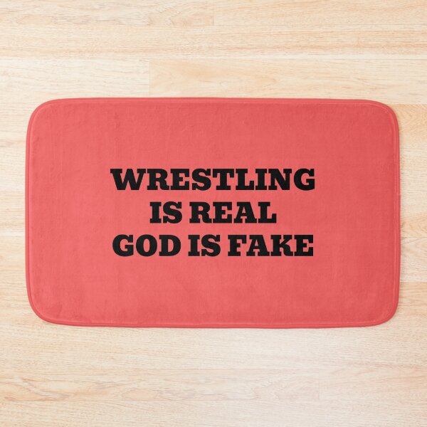 Item preview, Wrestling is Real God is Fake designed and sold by WakeNBake-Tees.