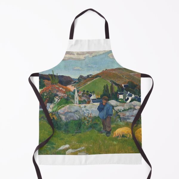 Item preview, The Swineherd – Paul Gauguin Post-Impressionist Painting of Rural Labor and Symbolic Simplicity (1888) designed and sold by Art Outlaws.