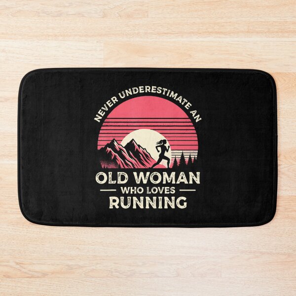 Item preview, Never Underestimate An Old Woman Who Loves Running Runner designed and sold by arzateiosumn.