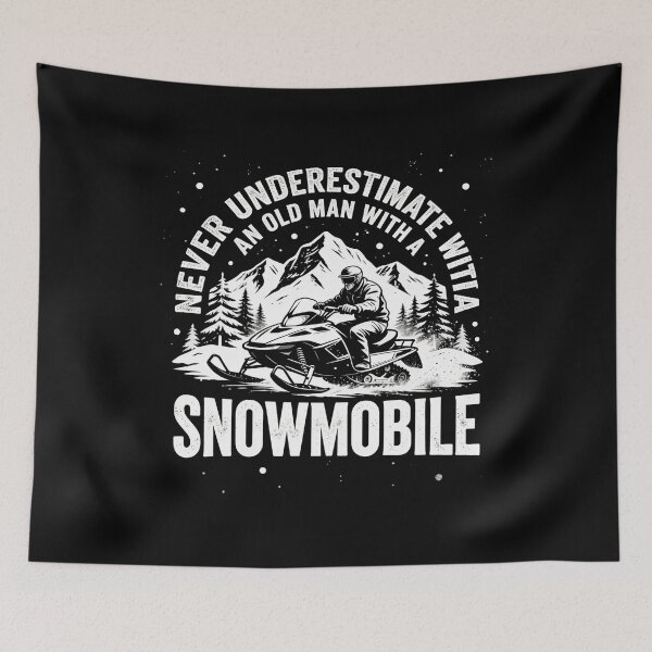 Item preview, Never Underestimate An Old Man With A Snowmobile designed and sold by SofenArt.