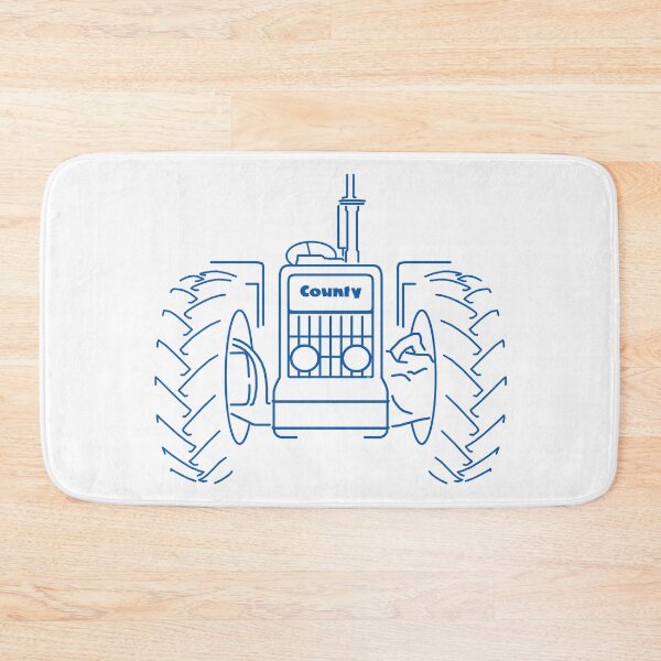 Item preview, County tractor 1970s British classic farm vehicle blue designed and sold by soitwouldseem.