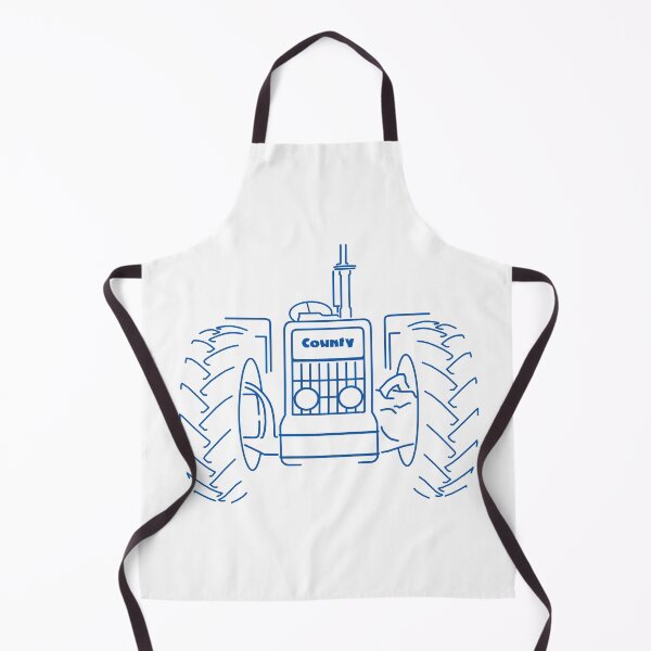 Item preview, County tractor 1970s British classic farm vehicle blue designed and sold by soitwouldseem.