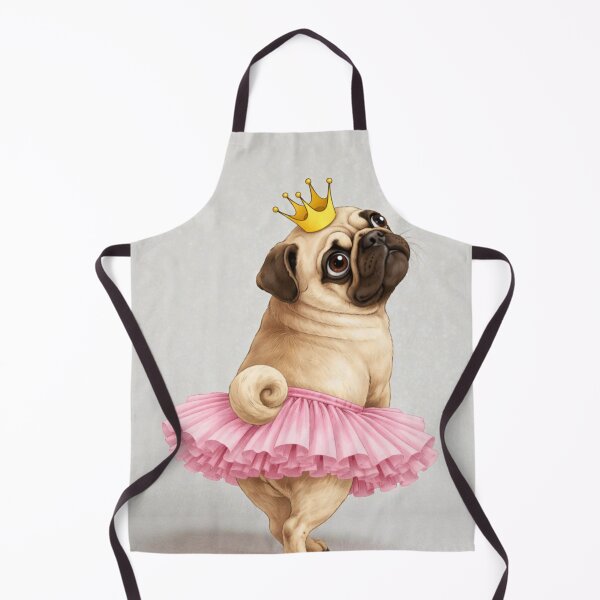 Item preview, Pug Ballerina Princess – Cute Funny Pug Illustration designed and sold by Darlin8888.