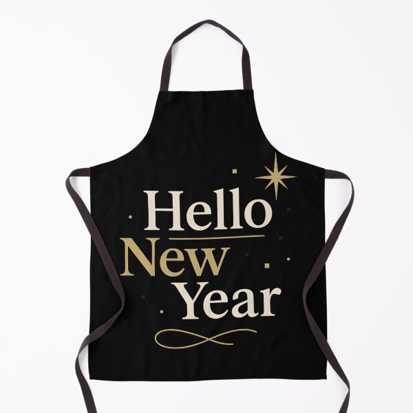 Item preview, Hello New Year – Elegant Gold Typography Celebration Design designed and sold by ArcadiaSilence.