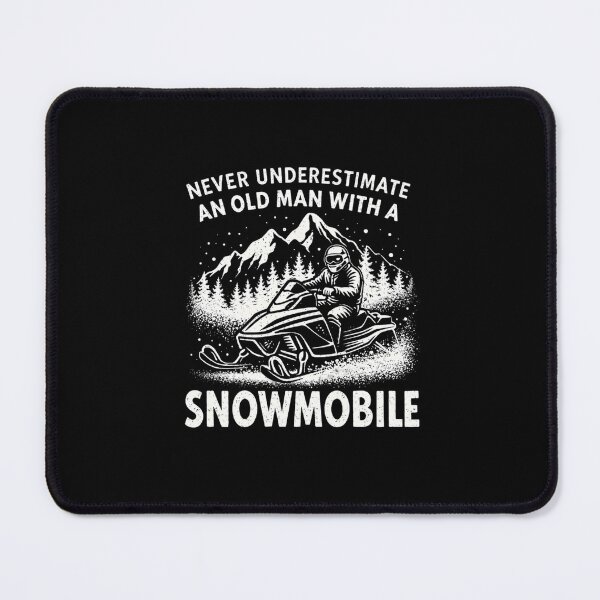 Item preview, Never Underestimate An Old Man With A Snowmobile designed and sold by SofenArt.