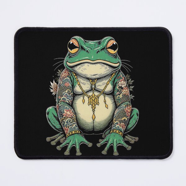 Item preview, Frog Yakuza Tattoo Illustration | Japanese Irezumi Frog Gangster Art | Dark Vector Design designed and sold by ColorSplash123.