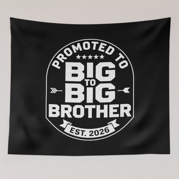 Item preview, Promoted To Big Brother Est. 2026 Pregnancy Announcement designed and sold by SofenArt.