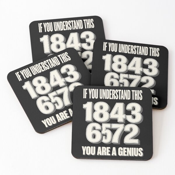 Item preview, If You Understand This 1843 6572 You Are A Genius designed and sold by SofenArt.