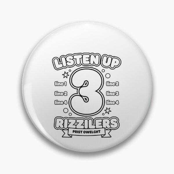 Item preview, Listen Up 3 Rizzilers Prist Owelght Funny Birthday designed and sold by SofenArt.