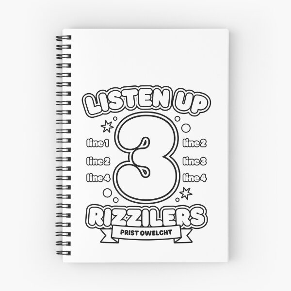 Item preview, Listen Up 3 Rizzilers Prist Owelght Funny Birthday designed and sold by SofenArt.