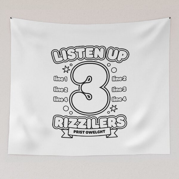 Item preview, Listen Up 3 Rizzilers Prist Owelght Funny Birthday designed and sold by SofenArt.