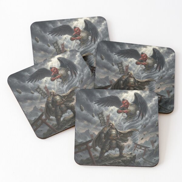 Item preview, Fūrin Kazan: The Storm General vs. the Tengu | Epic Japanese Samurai Fantasy Art designed and sold by Mori-no-Akari.