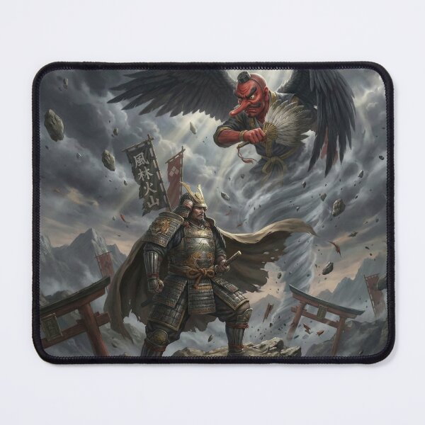 Item preview, Fūrin Kazan: The Storm General vs. the Tengu | Epic Japanese Samurai Fantasy Art designed and sold by Mori-no-Akari.