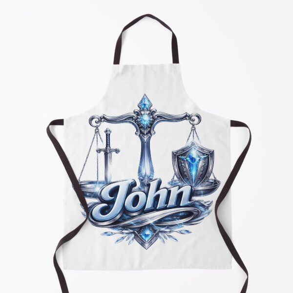 Item preview, John Libra – Balance and Justice Zodiac Name Fantasy Art Design designed and sold by AlexLineArt.