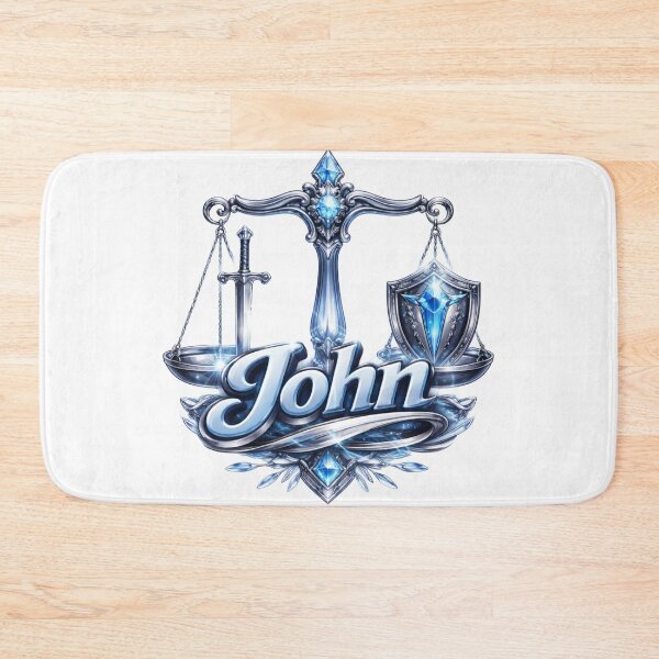 Item preview, John Libra – Balance and Justice Zodiac Name Fantasy Art Design designed and sold by AlexLineArt.