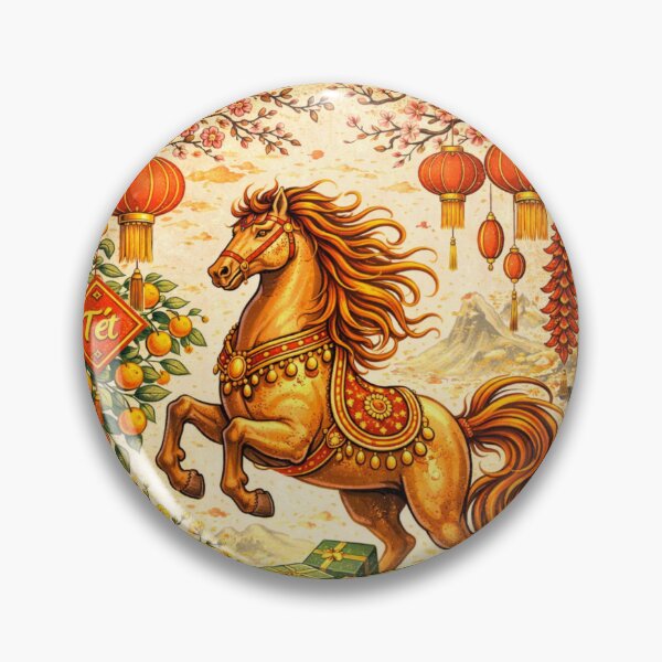 Item preview, 2026 Năm Giáp Ngọ – Vietnamese Tết Horse Prosperity designed and sold by PunchDrop.