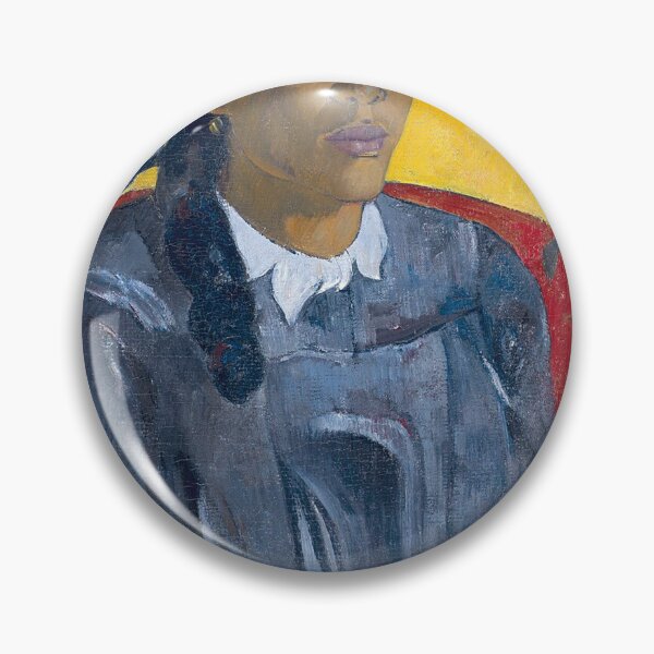 Item preview, Tahitian Woman with a Flower – Paul Gauguin Post-Impressionist Portrait of Tahitian Beauty and Symbolism (1891) designed and sold by Art Outlaws.