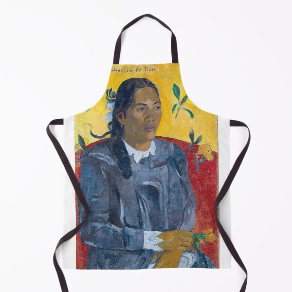 Item preview, Tahitian Woman with a Flower – Paul Gauguin Post-Impressionist Portrait of Tahitian Beauty and Symbolism (1891) designed and sold by Art Outlaws.