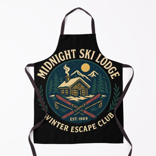 Item preview, Midnight Ski Lodge – Vintage Winter Escape Club Mountain Design designed and sold by ArcadiaSilence.