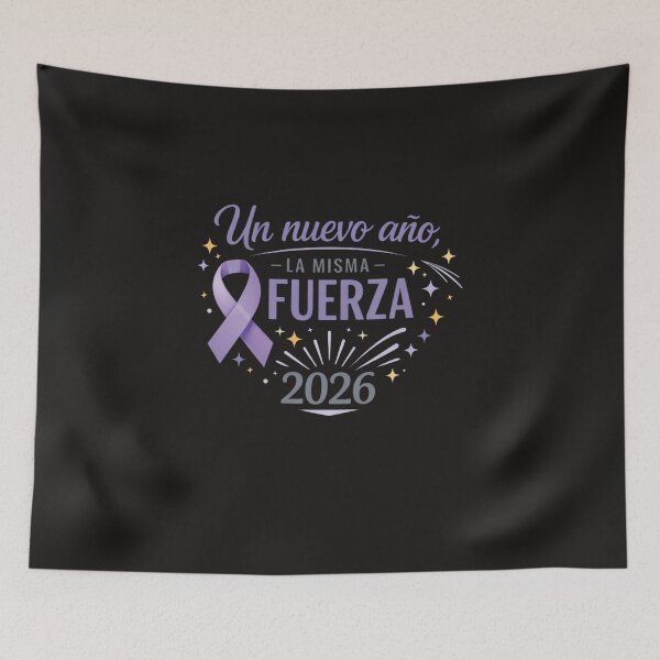 Item preview, Un nuevo año, la misma fuerza – Cancer Awareness 2026-Un año nuevo lleno de fuerza y esperanza designed and sold by Hicham4.