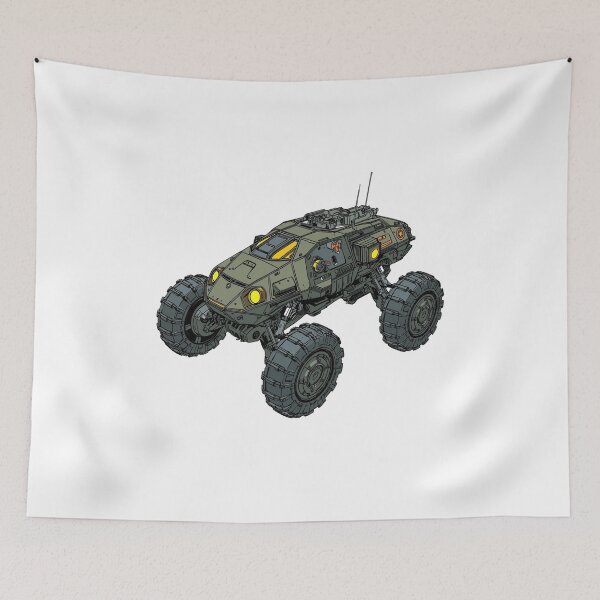 Item preview, Futuristic Off-Road Scout Vehicle | Sci-Fi Tactical Rover Illustration designed and sold by SlomianyPisarz.