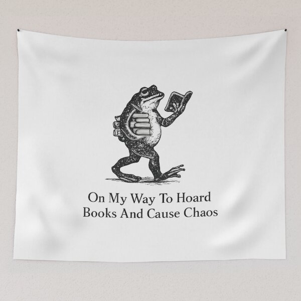 Item preview, On My Way To Hoard Books And Cause Chaos designed and sold by CloudyPress.