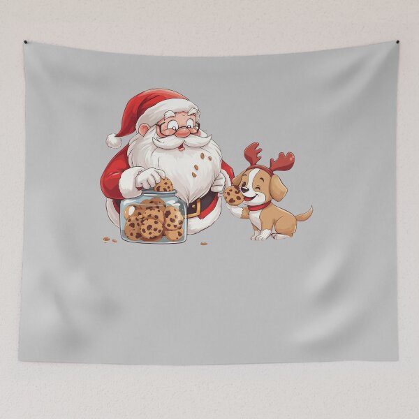 Item preview, Caught Red Handed Santa Cookie Thief designed and sold by sa-prints.