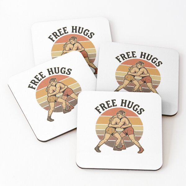 Item preview, Free Hugs Wrestling Humor Wrestling Enthusiast designed and sold by SofenArt.