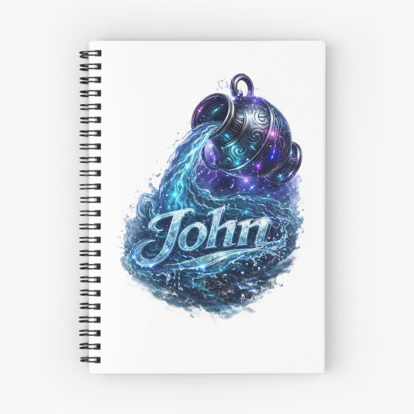 Item preview, John Aquarius – Water Bearer Zodiac Name Fantasy Art Design designed and sold by AlexLineArt.