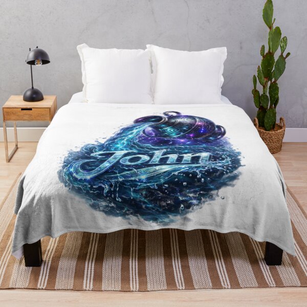 Item preview, John Aquarius – Water Bearer Zodiac Name Fantasy Art Design designed and sold by AlexLineArt.