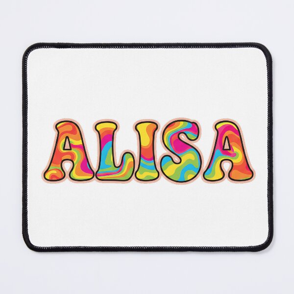 Item preview, ❤️ Alisa Personalized Name Wavy Retro Shirt, Coffee Mug, Sticker Gift designed and sold by HelixPedia.