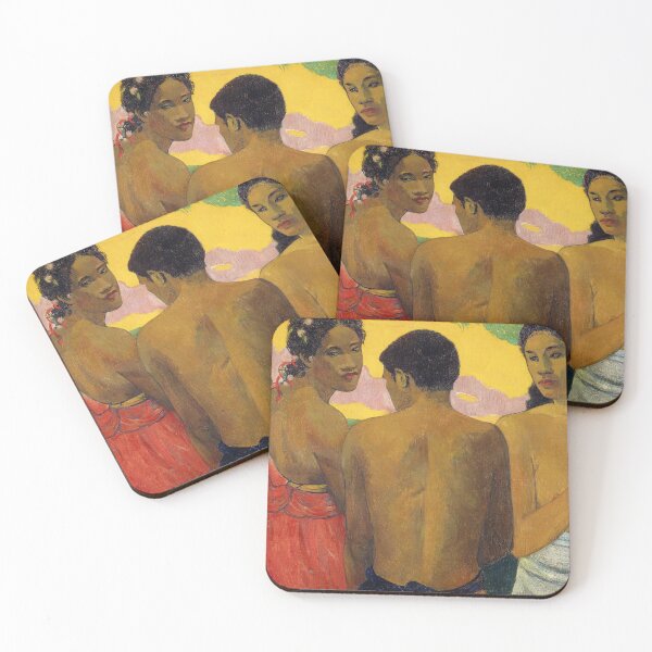 Item preview, Three Tahitians – Paul Gauguin Post-Impressionist Symbolist Painting of Tahitian Life and Spiritual Presence (1899) designed and sold by Art Outlaws.