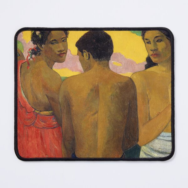 Item preview, Three Tahitians – Paul Gauguin Post-Impressionist Symbolist Painting of Tahitian Life and Spiritual Presence (1899) designed and sold by Art Outlaws.